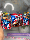 Boricua Coffee & Sea Turtle UV DTF Sticker - Marenas Crafty