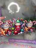 Christmas Coffee UV DTF Sticker - Marenas Crafty