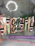 Coffee & Jesus UV DTF Sticker - Marenas Crafty