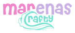 Logo oficial Marenas Crafty en rosado lavanda y teal