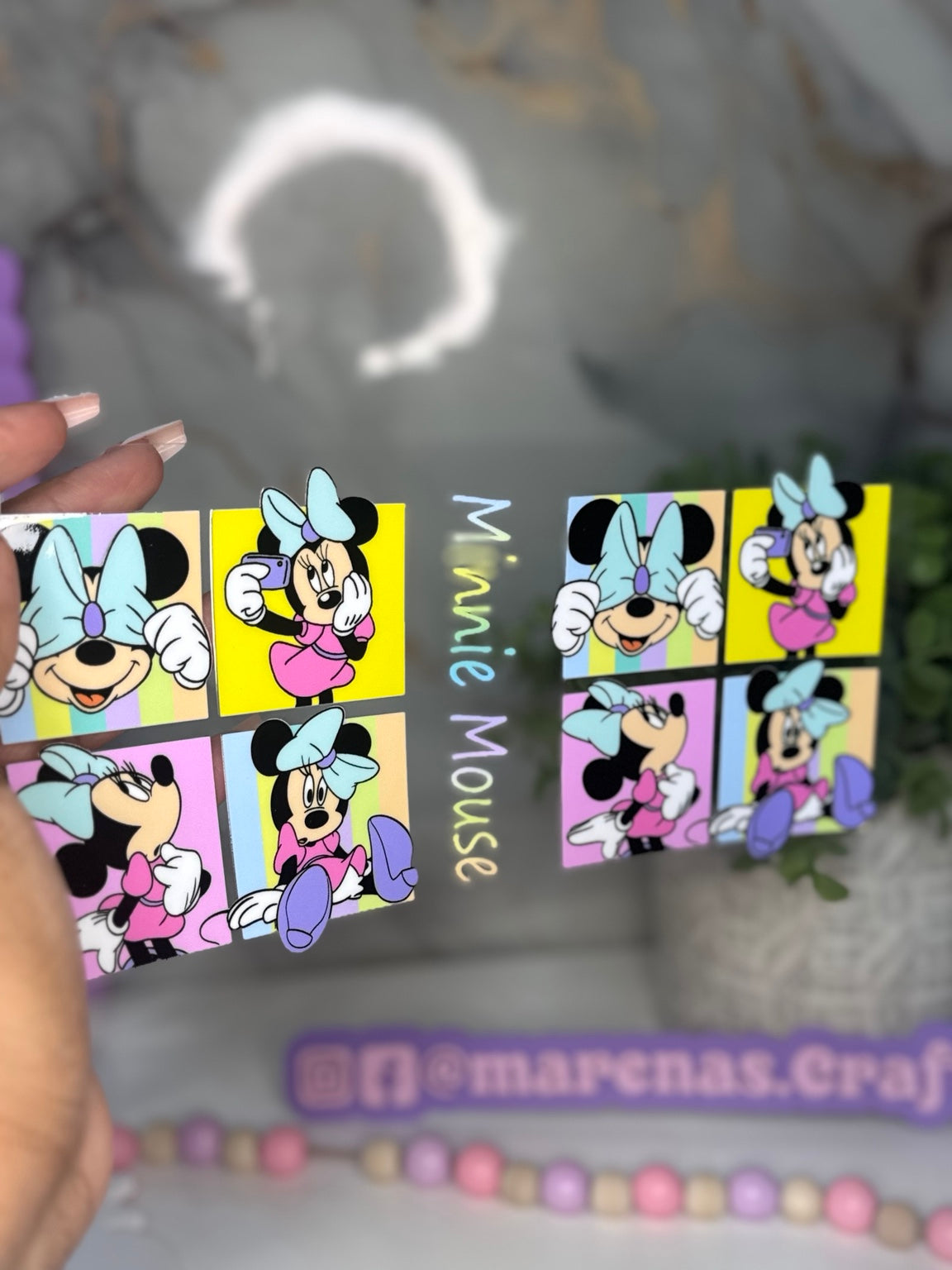 Pastel Bow Mouse UV DTF Sticker - Marenas Crafty